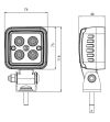 Work light - WAS - W261 - 8cm - Work / Scene