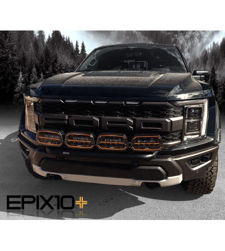 Driving light - Ledson - Epix 10+ - Strobe - 9.7" - 24.7cm - Position light White/Amber - 5 flash patterns - Driving