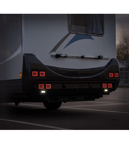 Tail light - Ledson - Breeze X1 - 4.3" - 11cm - Clear - Tail - Brake - Ind - 12V-48V