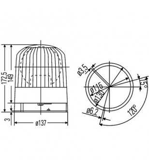 Hella Junior F 12V - 2RL 007 550-001 - Lights and Styling