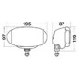 Driving light - Hella - Comet FF 550 - 7.7" - 19.5cm - Driving - Set Driving light - Hella - Comet FF 550 - 7.7" - 19.5cm - Driving - Set