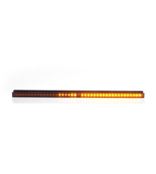 Körriktningsvisare - WAS - W260 - Vänster - 21.1" - 53.5cm - LED - Dynamiskt blinkljus - Smoke - Bärnsten - 12V-24V - 
