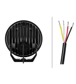 Fernscheinwerfer - Hella - Blade - 9'' - Edelstahl/Chrom - Positionslicht - Driving