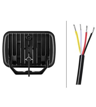 Driving light - Hella - Blade - Standing assembly - 9'' - stainless steel/chrome - Position light - Driving