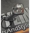 Gummiarm - SIM - 3199 Large - Vänster - Krom - LED - Vit/Bärnsten/Röd - 12V-24V -