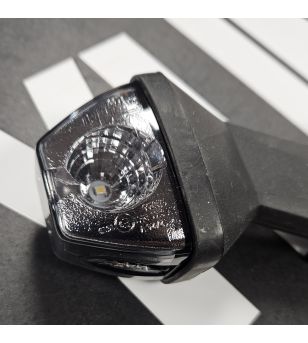Side marker light - SIM - 3199 Large - Left - Chrome - LED - smoke - White/Amber/Red - 12V-24V