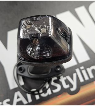 Begrenzungsleuchten - SIM - 3199 Large - Rechts - Chrom - LED - smoke - Weiß/Amber/Rot - 12V-24V 