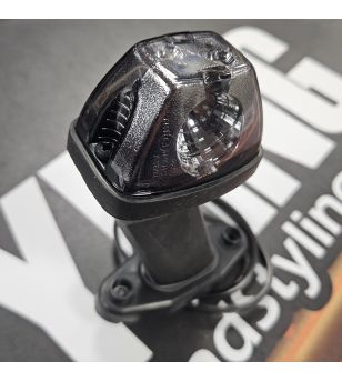 Side marker light - SIM - 3199 Large - Right - Chrome - LED - smoke - White/Amber/Red - 12V-24V