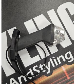 Side marker light - SIM - 3199 Large - Right - Chrome - LED - White/Amber/Red - 12V-24V