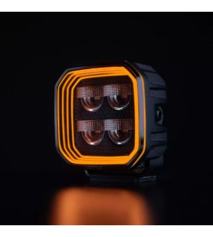 Work light - Strands - FOR9T No-Glare - 4'' - smoke - 78W - Position light White/Red/Amber - Work / Scene