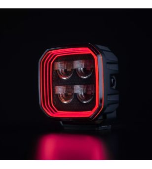 Work light - Strands - FOR9T No-Glare - 4'' - smoke - 78W - Position light White/Red/Amber - Work / Scene