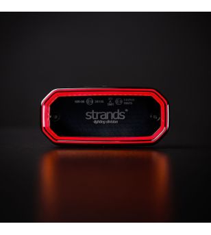 Markeringsljus - Strands - FOR9T Scale - 8cm - smoke - Röd - 12V-36V 