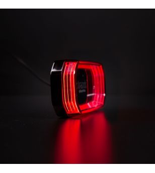Marker Light - Strands - FOR9T Scale - 8cm - smoke - Red - 12V-36V