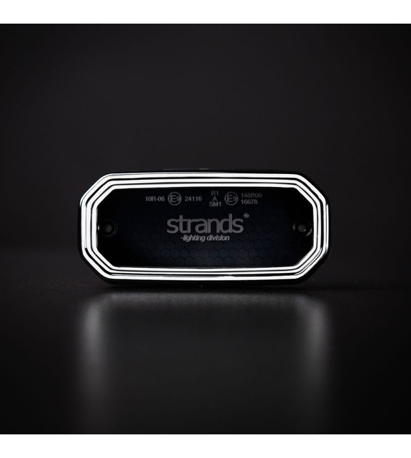 Markeringsljus - Strands - FOR9T Scale - 4.6" - 11.6cm - Smoke - Vit - 12V-36V Markeringsljus - Strands - FOR9T Scale - 4.6" - 11.6cm - Smoke - Vit - 12V-36V