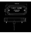 Markeringslicht - Strands - FOR9T Scale - 8cm - smoke - Wit - 12V-36V
