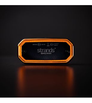 Markeringsljus - Strands - FOR9T Scale - 8cm - smoke - Bärnsten - 12V-36V 