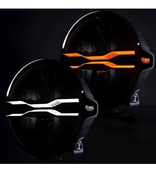 Driving light - Strands - FOR9T Dragon Drive - 9'' - smoke - Position light White/Amber - Driving