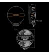 Extraljus - Strands - FOR9T new - 9'' - smoke - Positionsljus Vit/Bärnsten - Driving