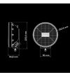 Verstraler - Strands - IZE LED - 9'' - smoke - Old School - Positielicht Wit/Amber - Driving