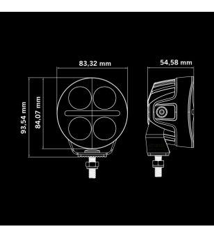 Driving light - Strands - Nuuk D-Line - MC - 3'' - Position light White/Yellow - Driving