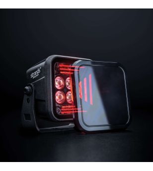 Werklamp - Strands - Dark Knight Fortex - 3'' - smoke - Positielicht Rood - Work / Scene