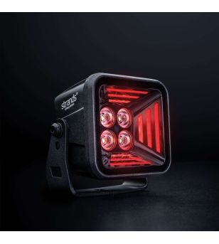 Werklamp - Strands - Dark Knight Fortex - 3'' - smoke - Positielicht Rood - Work / Scene