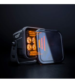 Werklamp - Strands - Dark Knight Fortex - 3'' - smoke - Positielicht Amber - Work / Scene