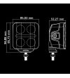 Driving light - Strands - Nuuk D-Line - QB - 3'' - Position light White/Yellow - Driving