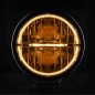Verstraler - Strands - Ambassador Limited Edition - 9.1" - 23cm - Geel - Positielicht Wit/Amber - Driving Verstraler - Strands - Ambassador Limited Edition - 9.1" - 23cm - Geel - Positielicht Wit/Amber - Driving