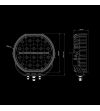 Fernscheinwerfer - Strands - Big Energy EB - High Power - 9'' - Positionslicht Weiß/Amber - Driving 