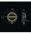 Driving light - Strands - Siberia XP - 7'' - Position light White/Yellow - Driving
