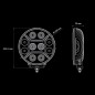 Verstraler - Strands - Dark Knight Intense - 8.6" - 21.8cm - Positielicht Wit/Amber - Driving