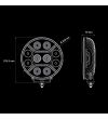 Verstraler - Strands - Dark Knight Intense - 9'' - Positielicht Wit/Geel - Driving