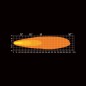 Verstraler - Strands - Dark Knight Intense - 8.6" - 21.8cm - Positielicht Wit/Amber - Driving