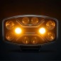 Verstraler - Strands - Dark Knight Insane - 9.7" - 24.7cm - Oval - Positielicht Wit/Amber - 1 flitspatroon - Driving
