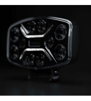 Driving light - Strands - Dark Knight Intense - 9'' - Oval - Position light White/Yellow - 1 flash pattern - Driving