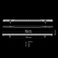 LED-ramp - Strands - Nuuk D-Line - 39.7" - 100.9cm - Positionsljus Vit/Bärnsten - Driving 