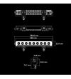 LED Light bar - Strands - Nuuk D-Line - 10'' - Position light White/Amber - Driving