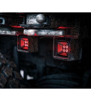 Work light - Strands - Dark Knight Fortex - 3'' - smoke - Position light Red - Work / Scene
