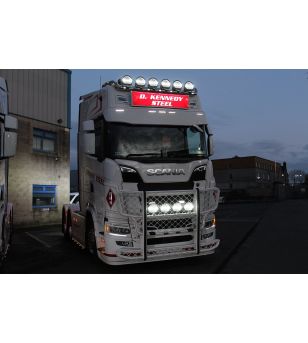 Verstraler - Boreman - Accelerator - 9'' - Positielicht Wit/Amber - 1 Flitspatroon - Driving