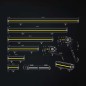 LED Light bar - Strands - Siberia XP - DR - 22.2" - 56.5cm - Smoke - Position light White/Yellow - Driving