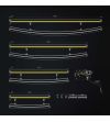LED Light bar - Strands - Siberia XP - SRC - 22'' - smoke - curved - Position light White/Yellow - Driving