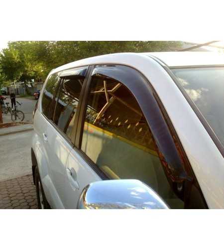 Wind deflectors - Smoke - set of 4 - Toyota - Landcruiser - 150 - 2009-2023