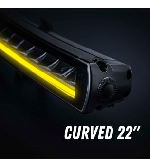 LED Lightbar - Strands - Siberia XP - SRC - 22'' - smoke - curved - Positionslicht Weiß/Gelb - Driving 