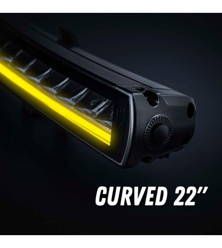 LED-ramp - Strands - Siberia XP - SRC - 22'' - smoke - curved - Positionsljus Vit/Gul - Driving