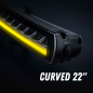 LED Light bar - Strands - Siberia XP - SRC - 22.1" - 56.2cm - Smoke - Curved - Position light White/Yellow - Driving