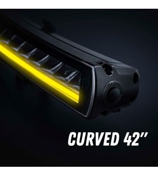 LED-ramp - Strands - Siberia XP - SRC - 42'' - smoke - curved - Positionsljus Vit/Gul - Driving