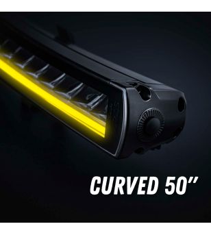 LED bar - Strands - Siberia XP - SRC - 50'' - smoke - curved - Positielicht Wit/Geel - Driving