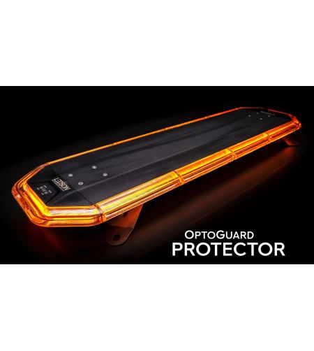 Blixtljusramp - Ledson - Optoguard Protector - 54.6" - 138.8cm - Smoke - 17 blixtmönster - Bärnsten - R65-2 - 12V-30V -