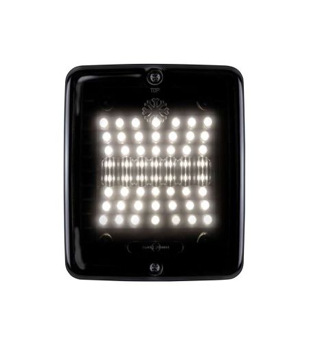 Rückleuchte - Strands - IZE LED Dark Knight - Square - 4.3" - 11cm - Smoke - Rückfahr - 24V -